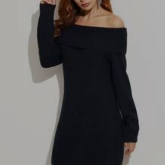 New York & Co. Black Sweater Dress - Picture 2 of 3